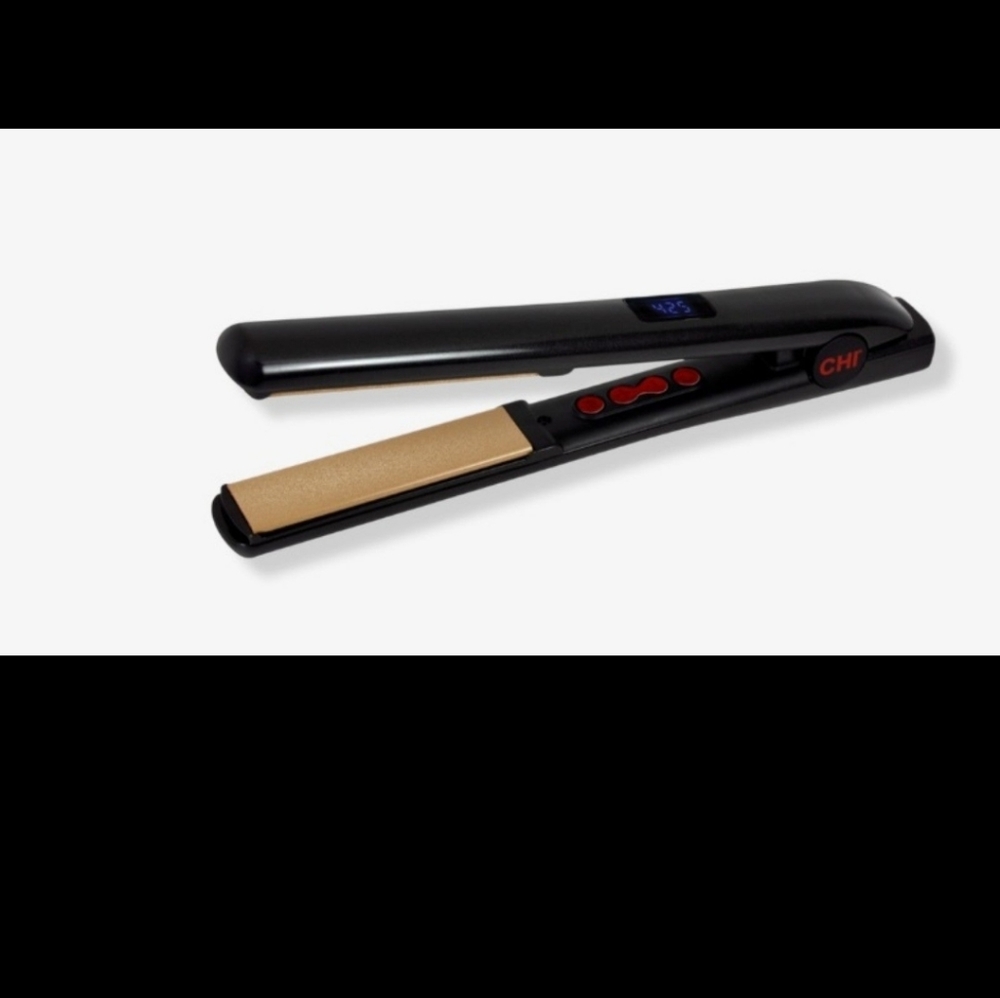 2pc CHI Ceramic & Titanium Hairstyling Iron with Chi Carrying Case.